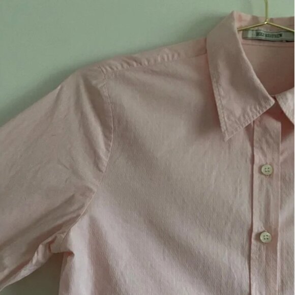 Holt Renfrew 100% Cotton Button-Up Shirt in Petal Pink (Size M) - Picture 4 of 10